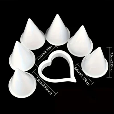 7pcsset Plastic Calla Lily Flower Cake Mold