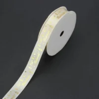 Eid Mubarak Polyester Ribbon White 900x1.6 cm