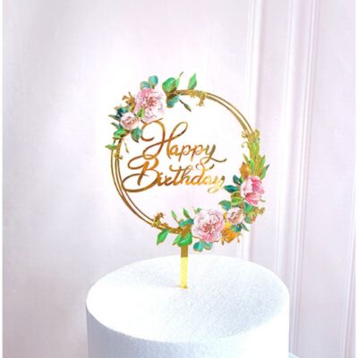 Happy Birthday Acrylic Cake Topper 10