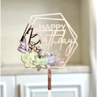 Happy Birthday Acrylic Cake Topper 11