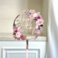 Happy Birthday Acrylic Cake Topper 12