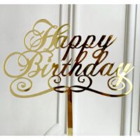 Happy Birthday Acrylic Cake Topper 14