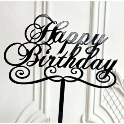 Happy Birthday Acrylic Cake Topper 15