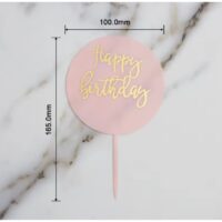 Happy Birthday Acrylic Cake Topper (2)