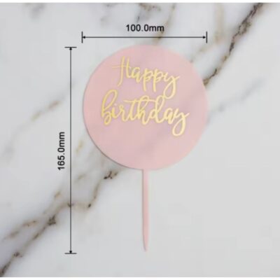 Happy Birthday Acrylic Cake Topper (2)