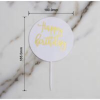 Happy Birthday Acrylic Cake Topper