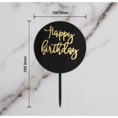 Happy Birthday Acrylic Cake Topper 4