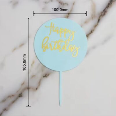 Happy Birthday Acrylic Cake Topper 5
