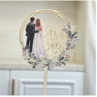 Mr & Mrs Acrylic Cake Topper 2