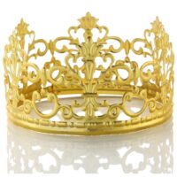 Tiara Crown Cake topper Gold 13.5x5.5 cm