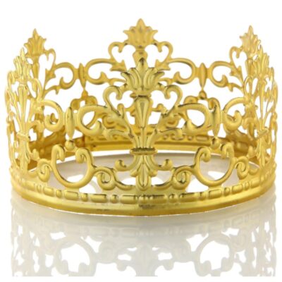 Tiara Crown Cake topper Gold 13.5x5.5 cm