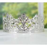 Tiara Crown Cake topper silver 13.5x5.5 cm