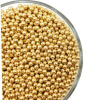 Edible Gold Sugar Pearl 4mm 1kg