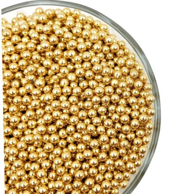 Edible Gold Sugar Pearl 4mm 1kg