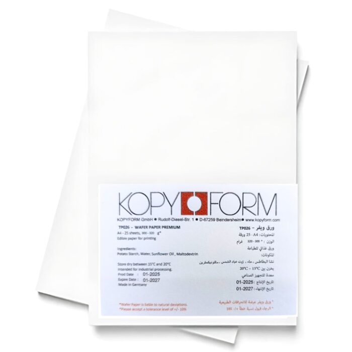 Kopyform Wafer Paper Premium A4, 25 Sheets 0.60mm