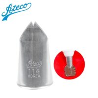 ateco no 114 special large leaf 16mm metal piping nozzle p15310 54042 image