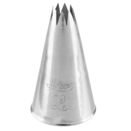 ateco no 19 8 point open star metal piping nozzle p15265 54158 image
