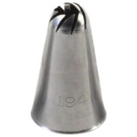 ateco no 194 large special swirl drop flower metal piping nozzle p15307 54113 image