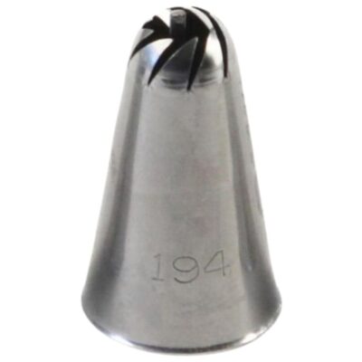 ateco no 194 large special swirl drop flower metal piping nozzle p15307 54113 image