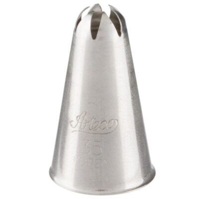 ateco no 35 large 6 point star metal piping nozzle p15273 54128 image
