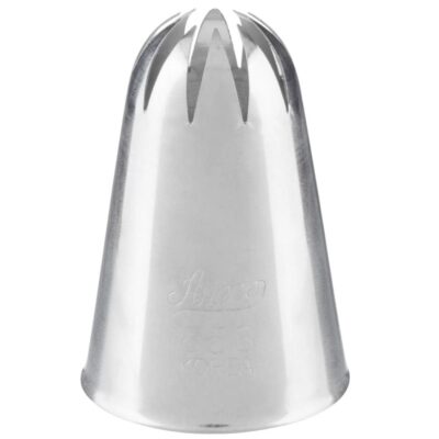ateco no 858 xl 1g deep cut closed swirl star metal piping nozzle p15324 54120 image