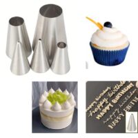 5 Piece Round Icing & Piping Tip Set