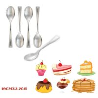 50 Pcs Disposable Mini Spoon Silver