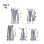 Cake Icer Piping Tips Set of 5,,