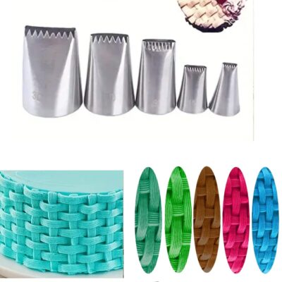 Cake Icer Piping Tips Set of 5
