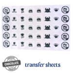 Chocolate Plaque Transfer Blister Sheets Graduation 1