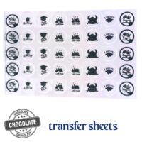 Chocolate Plaque Transfer Blister Sheets Graduation 1