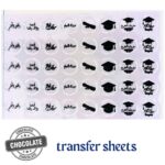 Chocolate Plaque Transfer Blister Sheets Graduation 3