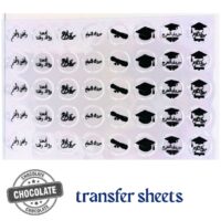 Chocolate Plaque Transfer Blister Sheets Graduation 3
