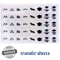 Chocolate Plaque Transfer Blister Sheets Graduation 3