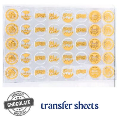 Chocolate Plaque Transfer Blister Sheets Graduation 4