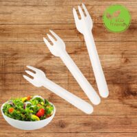 Eco Friendly Disposable Paper Fork 100pcs