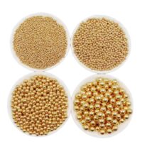 Edible Glossy Gold Sugar Pearl 100g (2)