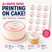 Edible Printing on Cake on wafer Paper