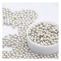 Edible Silver Sugar Pearls 4mm