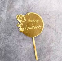 Happy Anniversary Acrylic Cake Topper 2
