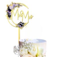 Mr & Mrs Acrylic Cake Topper 5
