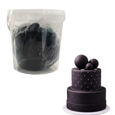 Sugar Paste Black Color Fondant 1kg