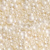 White Sugar Pearl Mixed Sizes 100g