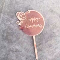 happy anniversary rose pink