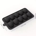 10 Cavity Brain Mousse cake Silicone Baking Pan (2)
