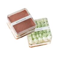 10 Pcs Set Plastic Dessert Mousse Cups 9.5x9.5x6.5 cm
