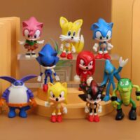 10 Pcs Sonic Cake Topper
