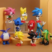 10 Pcs Sonic Cake Topper