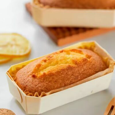 10 Pcs Wooden Baking Molds With Paper Liners