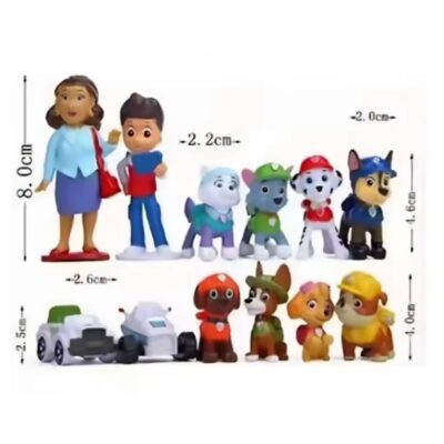 12 Pcs Set Paw Patrol Cake Topper